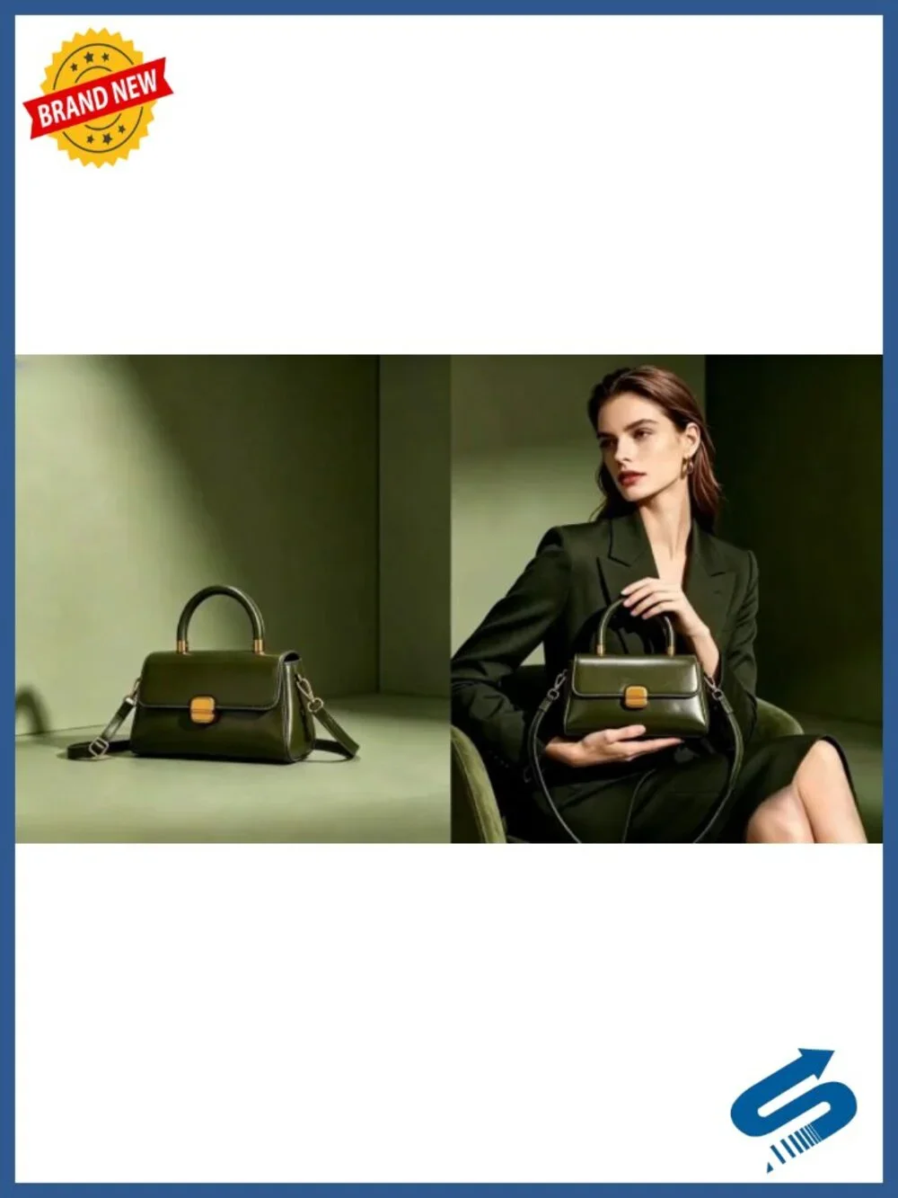 Elegant PU Leather Mini Purse Crossbody Bag Shoulder Clutch for Women Evening